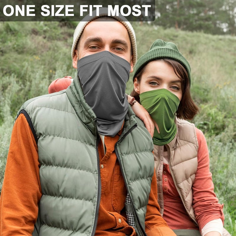 WOXVM 2 Packs Neck Gaiter Face Mask Scarf Gator Sun Cooling Balaclava Bandana Cover UV Protection Headwear for Men Women - Image 4